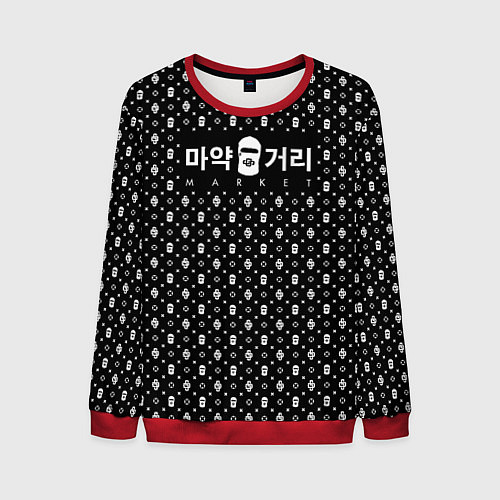 Мужской свитшот Dope street market Korea / 3D-Красный – фото 1