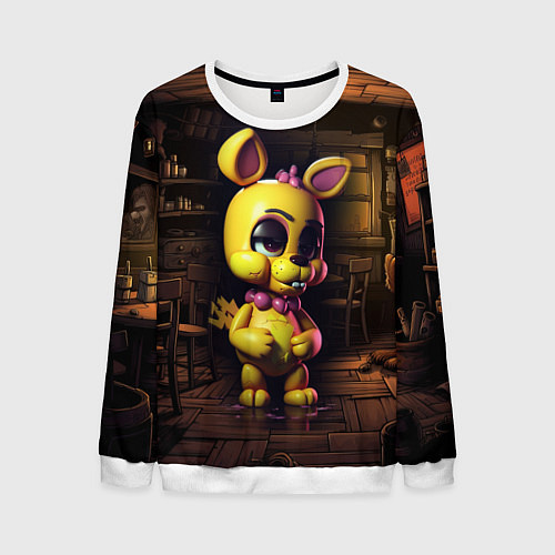 Мужской свитшот Spring Bonnie Five Nights at Freddys / 3D-Белый – фото 1