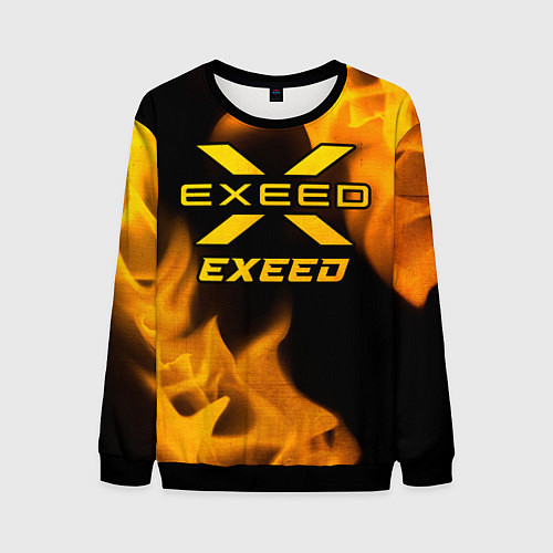 Мужской свитшот Exeed - gold gradient / 3D-Черный – фото 1