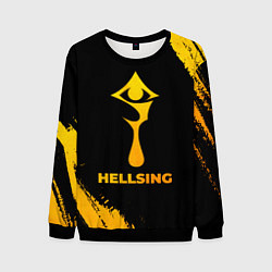 Мужской свитшот Hellsing - gold gradient