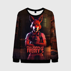 Свитшот мужской Five Nights at Freddys Mangle, цвет: 3D-черный