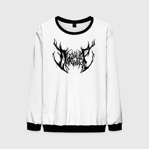 Мужской свитшот Dxnkwer Белые с черным логотипом / 3D-Черный – фото 1