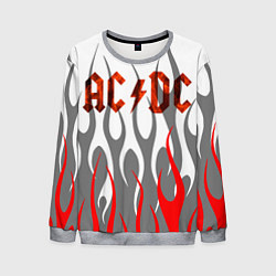 Свитшот мужской Acdc пламя, цвет: 3D-меланж