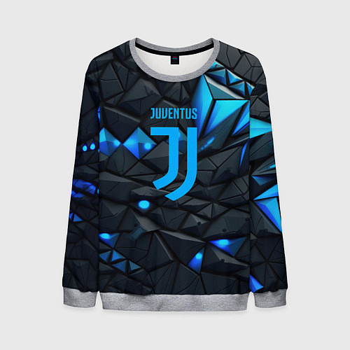 Мужской свитшот Blue logo Juventus / 3D-Меланж – фото 1