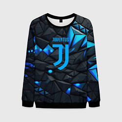 Свитшот мужской Blue logo Juventus, цвет: 3D-черный