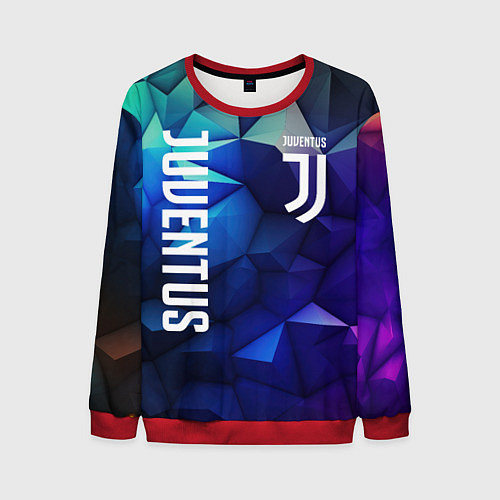 Мужской свитшот Juventus logo blue / 3D-Красный – фото 1