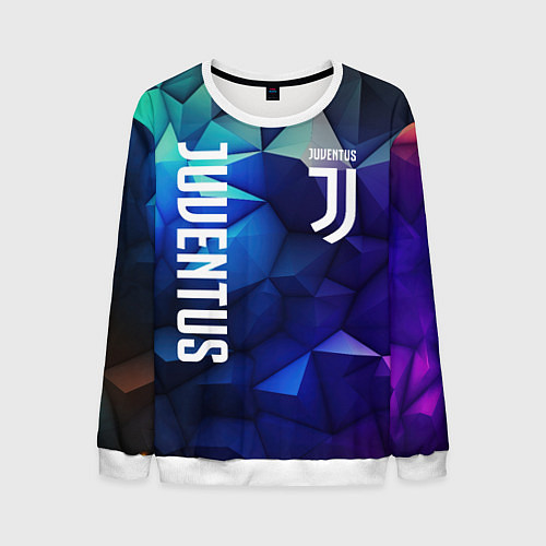 Мужской свитшот Juventus logo blue / 3D-Белый – фото 1