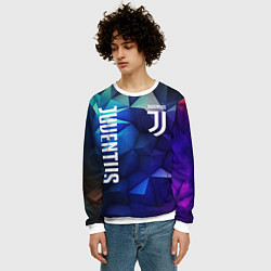 Свитшот мужской Juventus logo blue, цвет: 3D-белый — фото 2