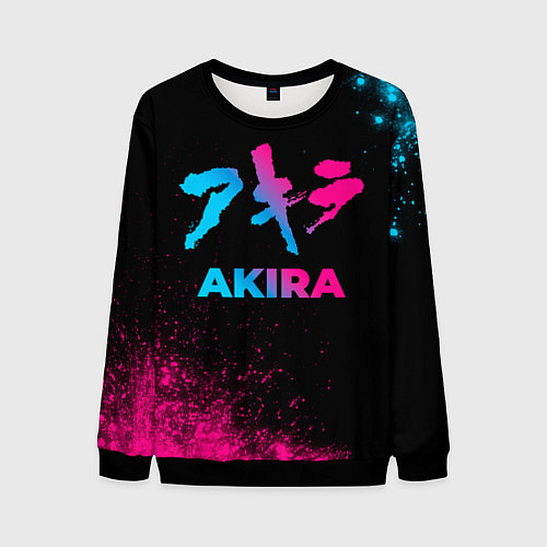 Мужской свитшот Akira - neon gradient / 3D-Черный – фото 1