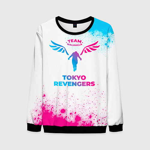 Мужской свитшот Tokyo Revengers neon gradient style / 3D-Черный – фото 1