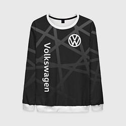 Свитшот мужской Volkswagen - classic black, цвет: 3D-белый
