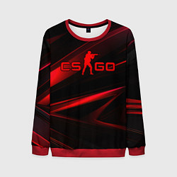 Свитшот мужской CSGO red black logo, цвет: 3D-красный