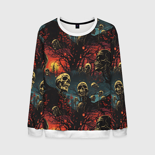 Мужской свитшот Нечистый дух / 3D-Белый – фото 1