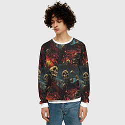 Свитшот мужской Нечистый дух, цвет: 3D-белый — фото 2