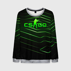 Свитшот мужской CS GO dark green, цвет: 3D-меланж