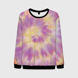 Свитшот мужской Tie-Dye дизайн, цвет: 3D-черный