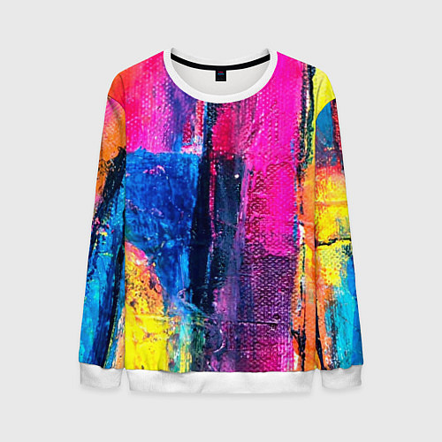 Мужской свитшот Твой стиль абстракция 1 / 3D-Белый – фото 1