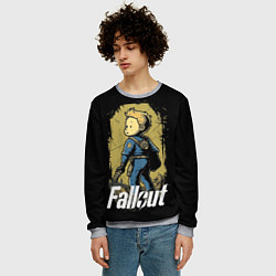 Свитшот мужской Fallout boy, цвет: 3D-меланж — фото 2