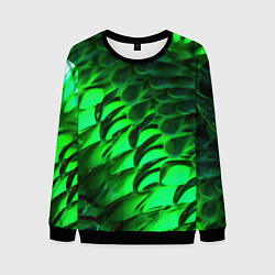 Мужской свитшот Зеленая объемная текстура