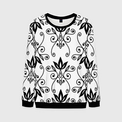 Свитшот мужской Royal Lily - pattern, цвет: 3D-черный