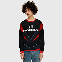 Свитшот мужской Honda - технологии, цвет: 3D-красный — фото 2