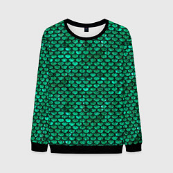 Мужской свитшот Кожа изумрудного дракона