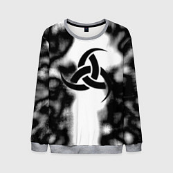 Свитшот мужской Скандинавский узор душа, цвет: 3D-меланж