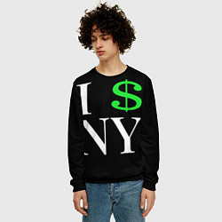 Свитшот мужской I steal NY - Payday 3, цвет: 3D-черный — фото 2