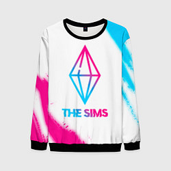 Мужской свитшот The Sims neon gradient style