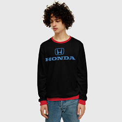 Свитшот мужской Honda sport japan, цвет: 3D-красный — фото 2
