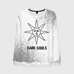 Свитшот мужской Dark Souls glitch на светлом фоне, цвет: 3D-белый