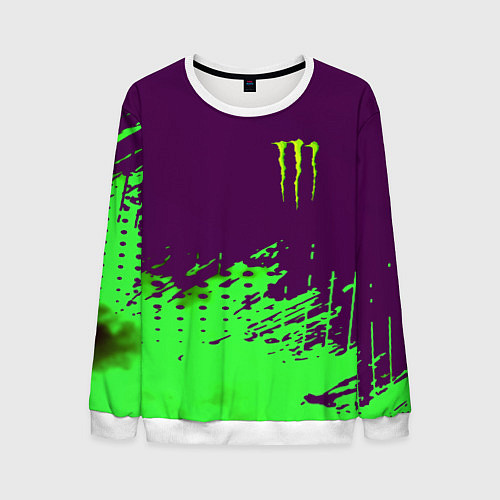 Мужской свитшот Monster energy taurin / 3D-Белый – фото 1