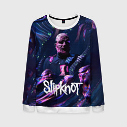Свитшот мужской Slipknot: guitar, цвет: 3D-белый