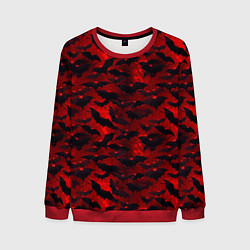 Свитшот мужской Летучие мыши в красную ночь, цвет: 3D-красный