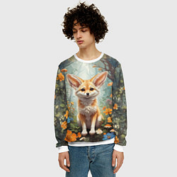 Свитшот мужской Милый фенек, цвет: 3D-белый — фото 2