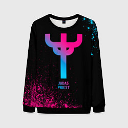 Мужской свитшот Judas Priest - neon gradient