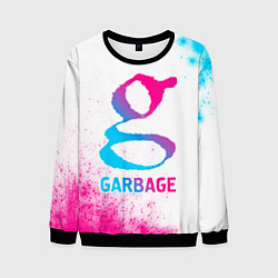 Мужской свитшот Garbage neon gradient style