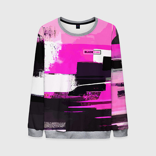 Мужской свитшот Black pink - girl-group - South Korea / 3D-Меланж – фото 1