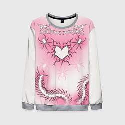 Свитшот мужской Сердце сколопендры, цвет: 3D-меланж