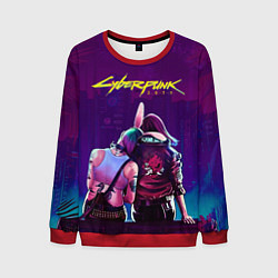 Свитшот мужской Cyberpunk 2077: Phantom liberty, цвет: 3D-красный