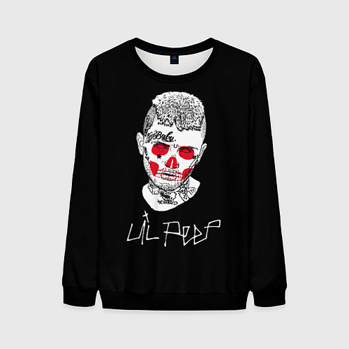 Мужской свитшот Lil Peep idol 2023 / 3D-Черный – фото 1