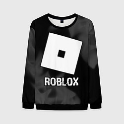 Свитшот мужской Roblox glitch на темном фоне, цвет: 3D-черный