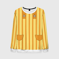 Свитшот мужской Фартук кота Юкичи, цвет: 3D-белый