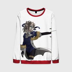 Свитшот мужской Альбедо гео персонаж, цвет: 3D-красный