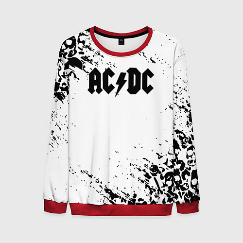 Мужской свитшот ACDC rock collection краски черепа / 3D-Красный – фото 1