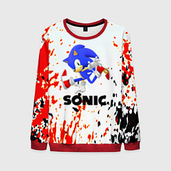 Свитшот мужской Sonic краски абстрактные, цвет: 3D-красный