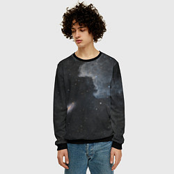 Свитшот мужской Бесконечная вселенная, цвет: 3D-черный — фото 2