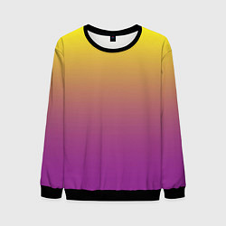 Мужской свитшот Желто-фиолетовый градиент