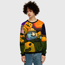 Свитшот мужской Гарибальди Хэллоуин, цвет: 3D-черный — фото 2