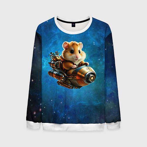 Мужской свитшот Хомялёт / 3D-Белый – фото 1